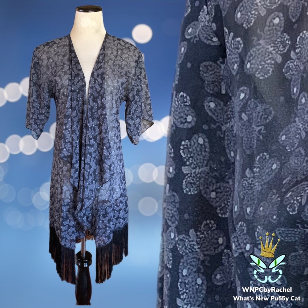 LuLaRoe Butterfly Print Tassel Coverup, Various